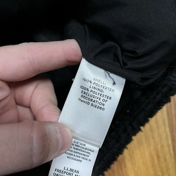 LL Bean x Todd Snyder Hi Pile Sherpa Polar Fleece Snap Jacket Black Size Large - Picture 6 of 7